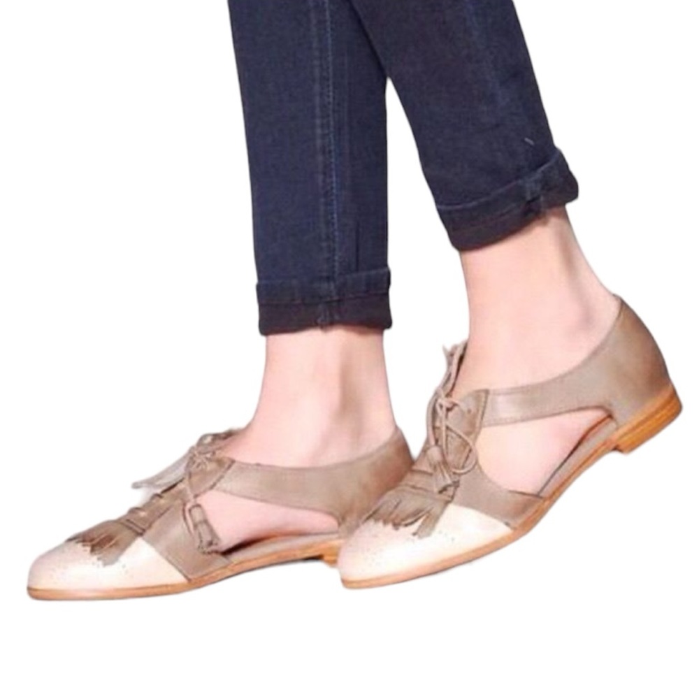 Jeffrey Campbell Leather Kelley Oxford Cutout Flats